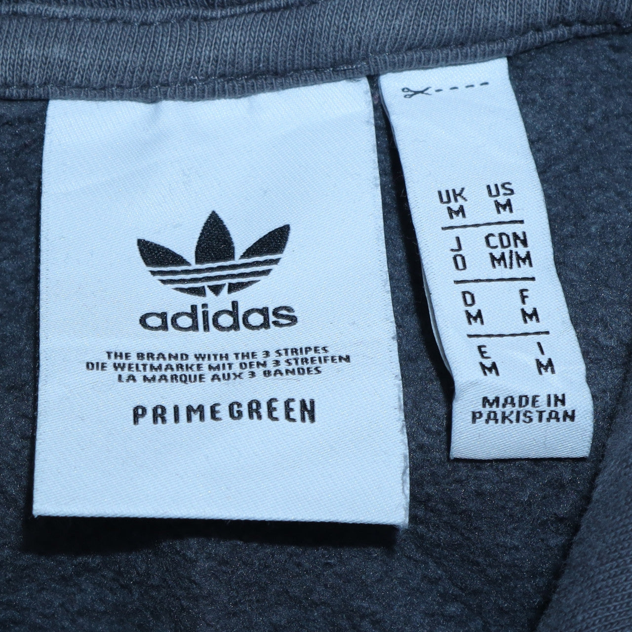 Adidas Mens Grey Pullover Hoodie Size M Regular Fit Fleece