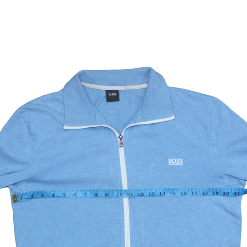 Hugo Boss Men's Blue Full Zip Cotton Sweatshirt Size M