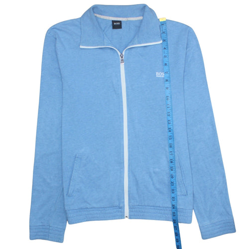 Hugo Boss Men's Blue Full Zip Cotton Sweatshirt Size M