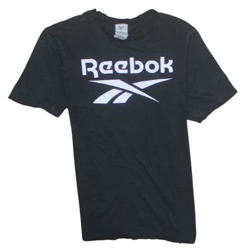 Reebok Men's Black Cotton Short Sleeve Crew Neck T-Shirt Size L Sports
