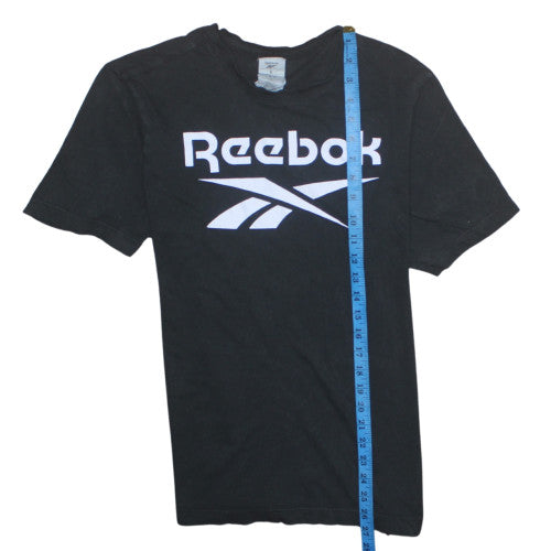 Reebok Men's Black Cotton Short Sleeve Crew Neck T-Shirt Size L Sports
