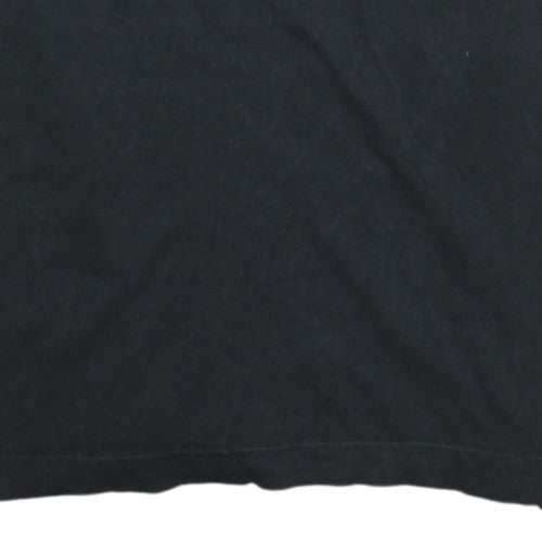 Reebok Men's Black Cotton Short Sleeve Crew Neck T-Shirt Size L Sports