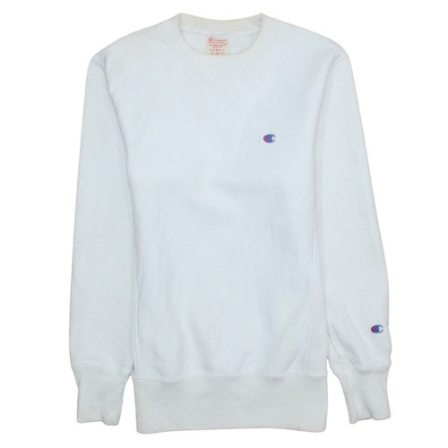 Champion Men White XS Pullover Sweatshirt Reverse Weave