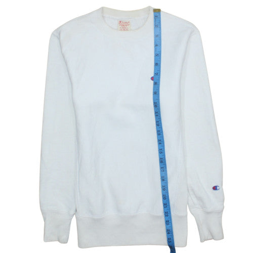 Champion Men White XS Pullover Sweatshirt Reverse Weave