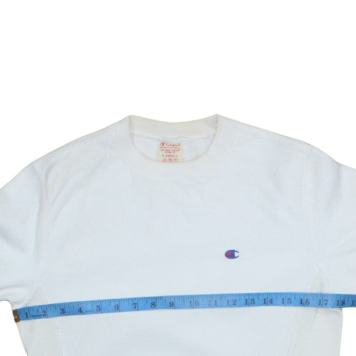 Champion Men White XS Pullover Sweatshirt Reverse Weave