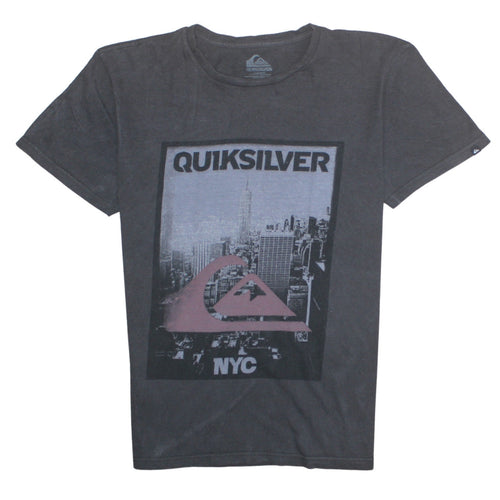 Quiksilver Men's Black NYC Graphic Cotton T-Shirt Size M