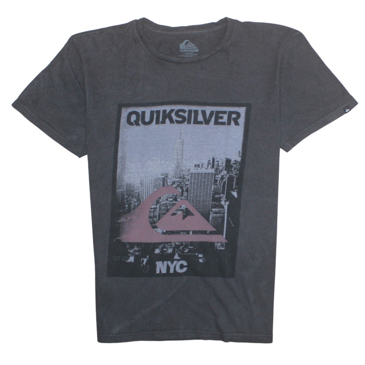 Quiksilver Men's Black NYC Graphic Cotton T-Shirt Size M