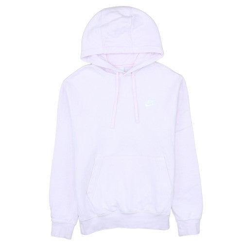 Nike Womens Pink Pullover Hoodie Small Cotton Blend Sweatshirt