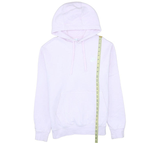 Nike Womens Pink Pullover Hoodie Small Cotton Blend Sweatshirt