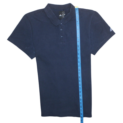 Adidas Men’s Blue Regular Fit Polo Shirt Size L Moisture Wicking