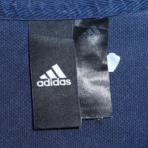 Adidas Men’s Blue Regular Fit Polo Shirt Size L Moisture Wicking