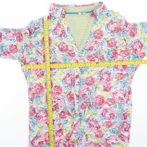 Marks and Spencer Women’s Multicoloured Floral Button-Up Blouse Size 14
