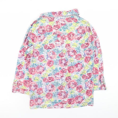 Marks and Spencer Women’s Multicoloured Floral Button-Up Blouse Size 14