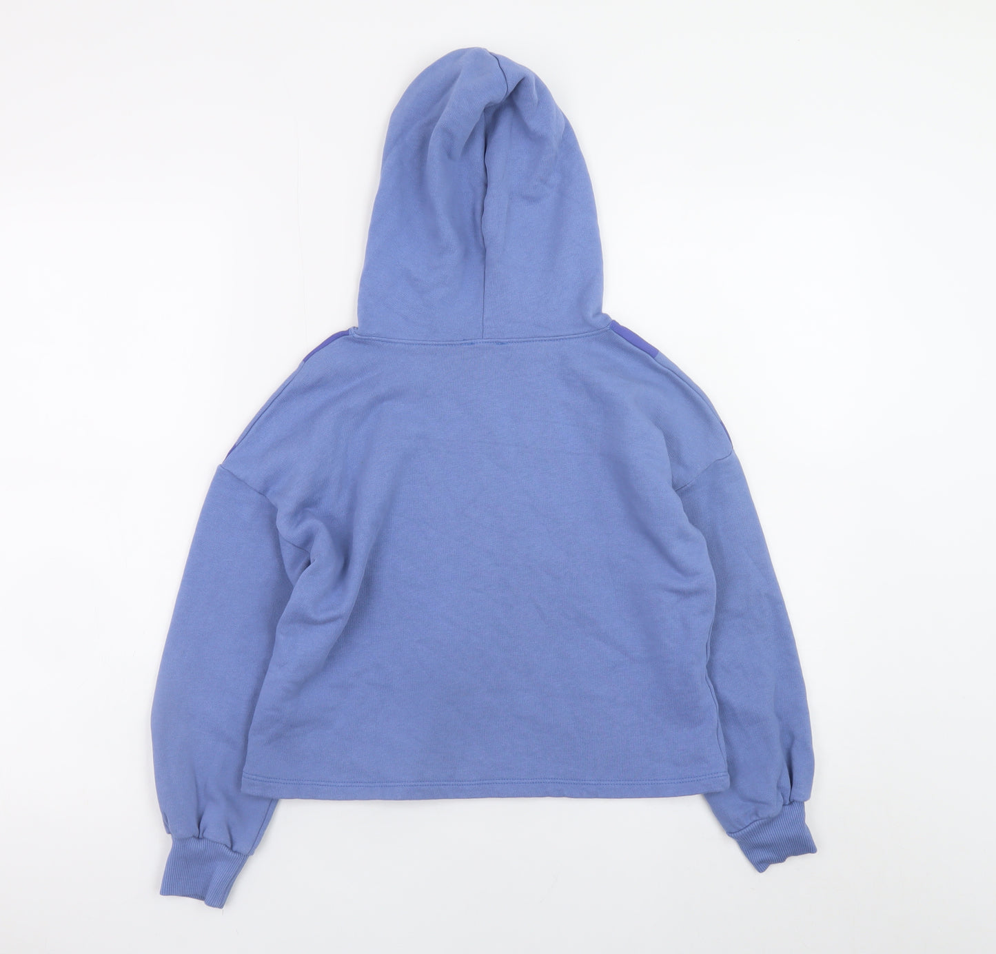 United Colors of Benetton Boys Blue Pullover Hoodie L 8-9 Years Cotton