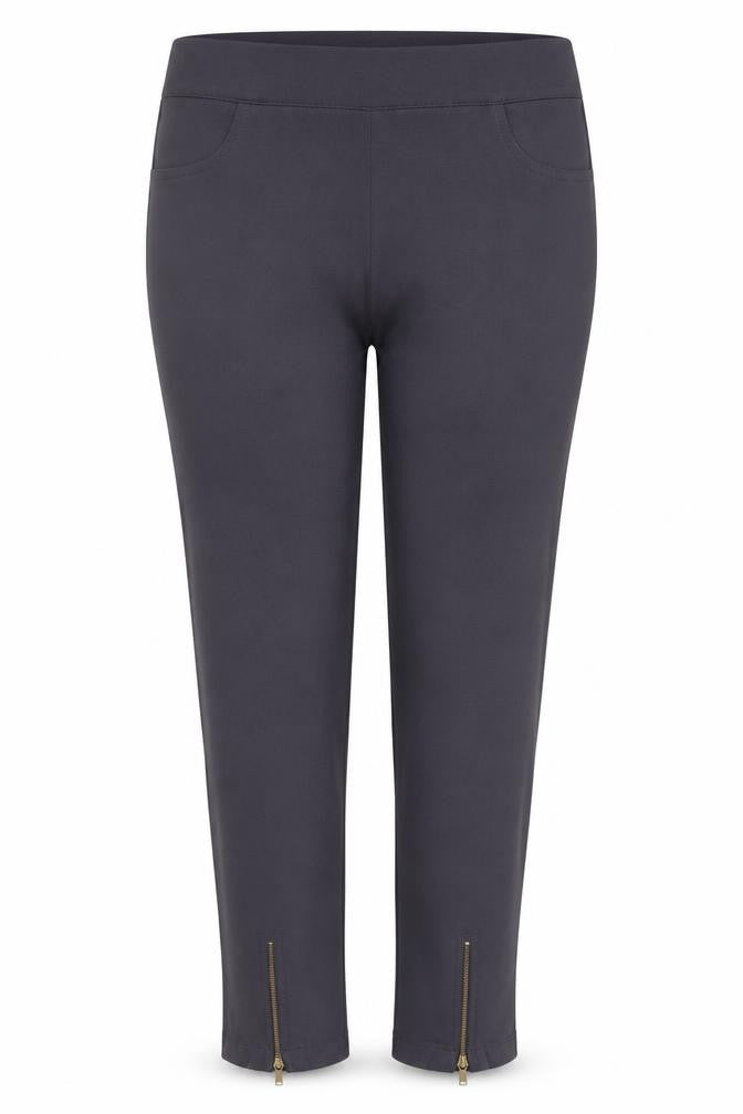 Cook Womens Black Jegging Style Trousers Size 10 with Ankle Zips