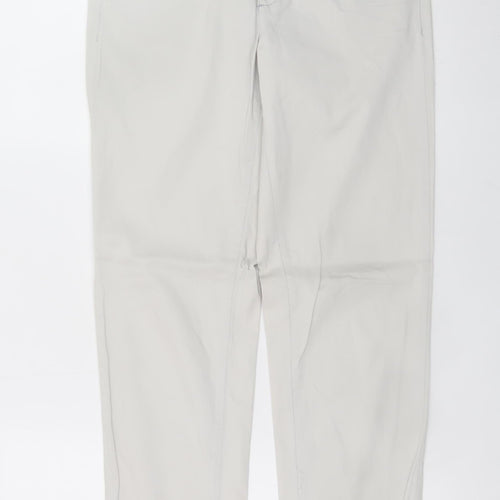 Cambio Women Beige Straight Jeans Size 8 Cotton Stretch Pearlie Style
