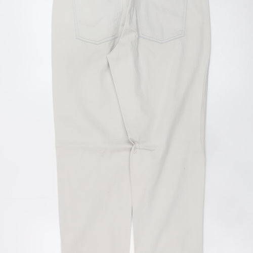 Cambio Women Beige Straight Jeans Size 8 Cotton Stretch Pearlie Style