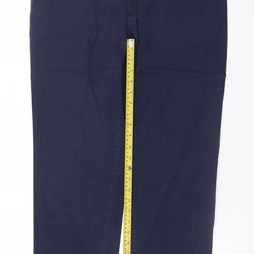Bugatti Men's Blue Straight Fit Stretch Jeans Size 36x30