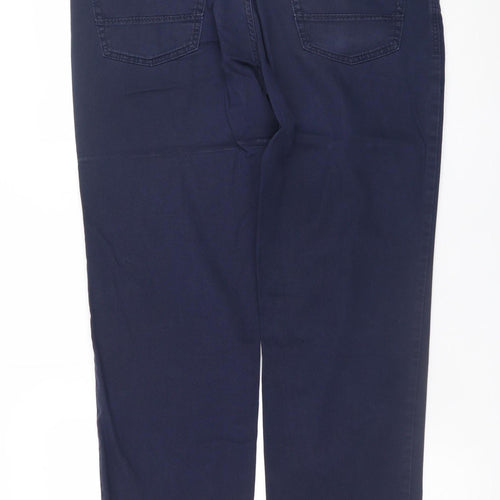 Bugatti Men's Blue Straight Fit Stretch Jeans Size 36x30