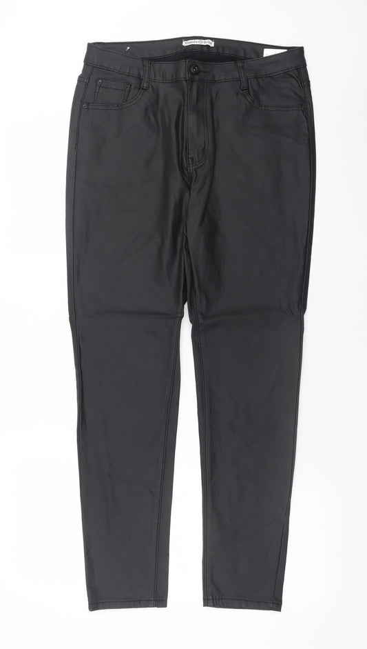 Elegant h Deluxe Women's Black Size 18 Slim Jegging Trousers