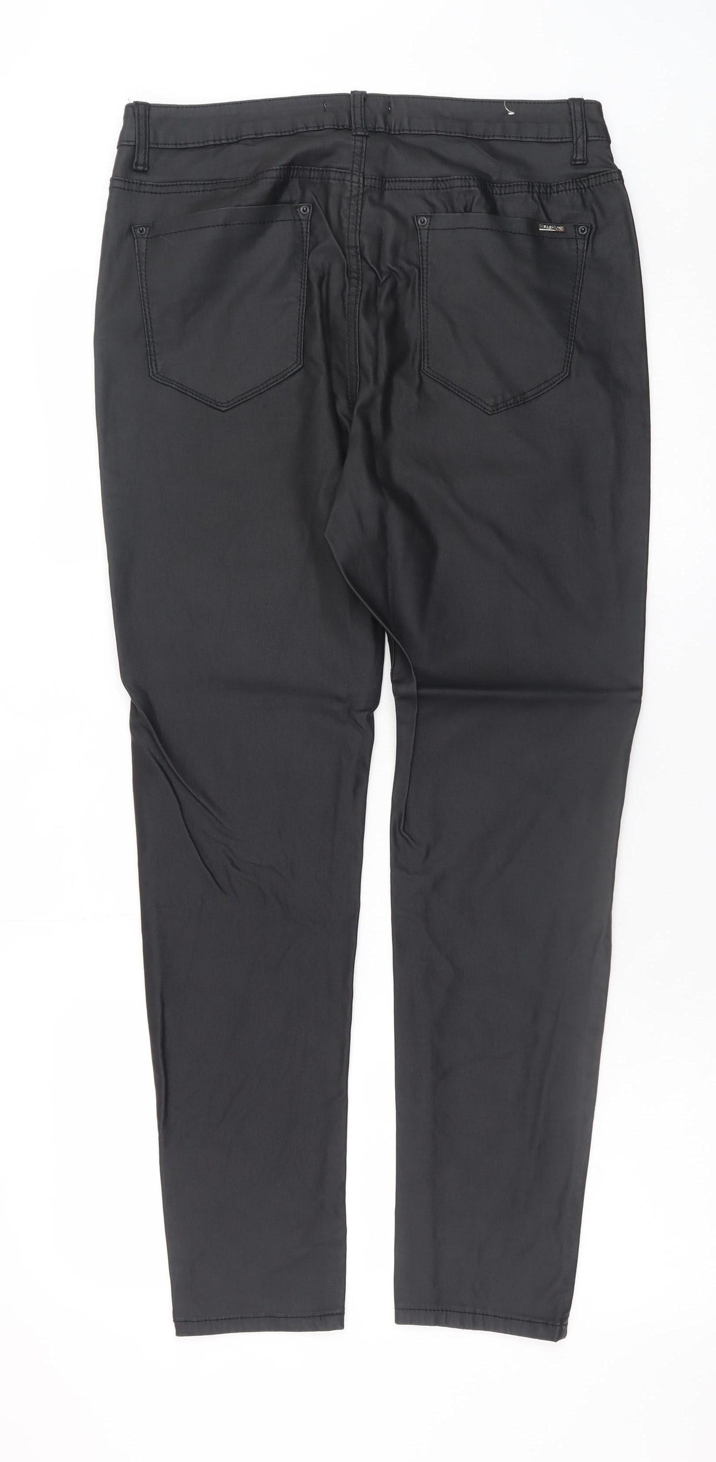 Elegant h Deluxe Women's Black Size 18 Slim Jegging Trousers