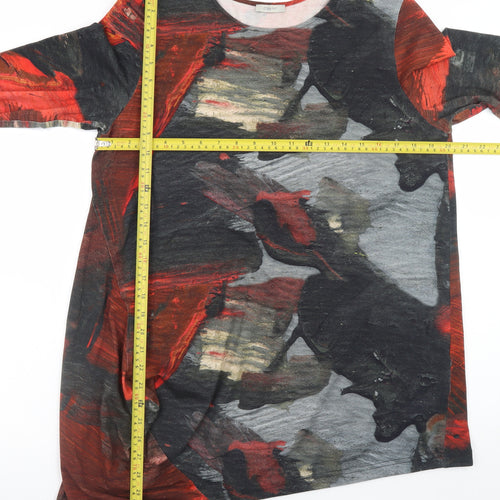 Crea Concept Women's Multicoloured Long Sleeve Tunic Blouse Size 14