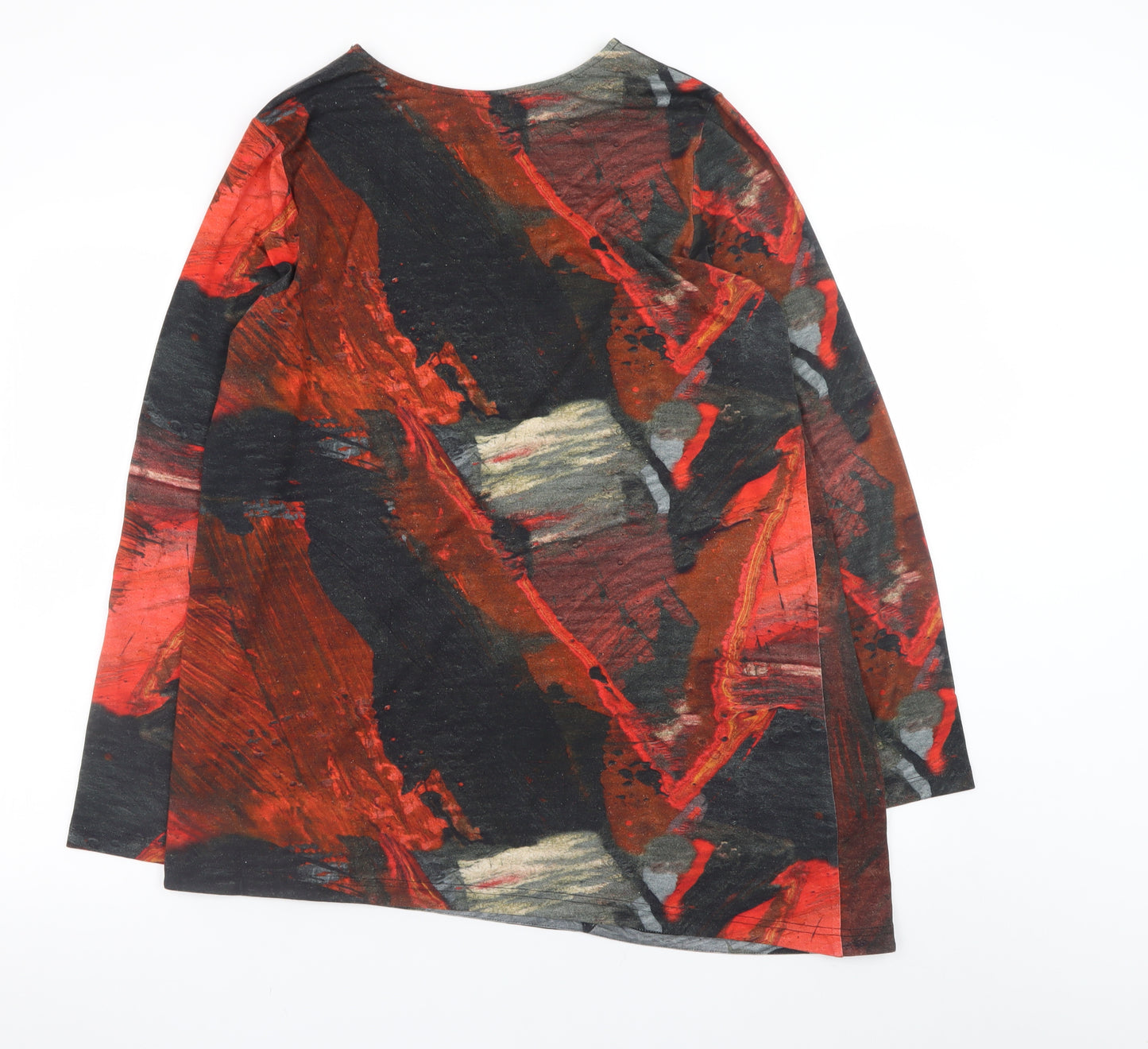 Crea Concept Women's Multicoloured Long Sleeve Tunic Blouse Size 14