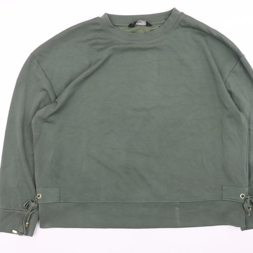 F&F Women’s Green Pullover Sweatshirt UK 18 Nylon Viscose Blend