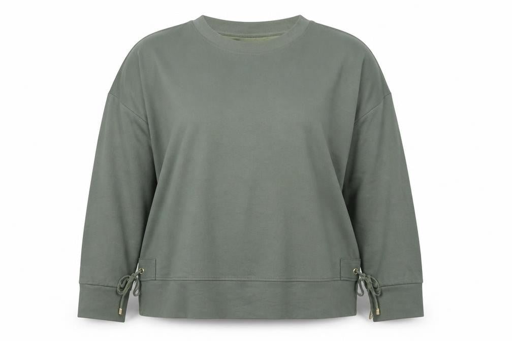 Front view of F&F Women’s Green Pullover Sweatshirt UK 18 Nylon Viscose Blend