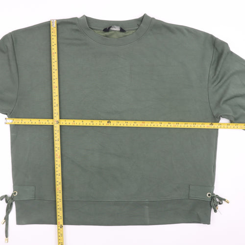 F&F Women’s Green Pullover Sweatshirt UK 18 Nylon Viscose Blend