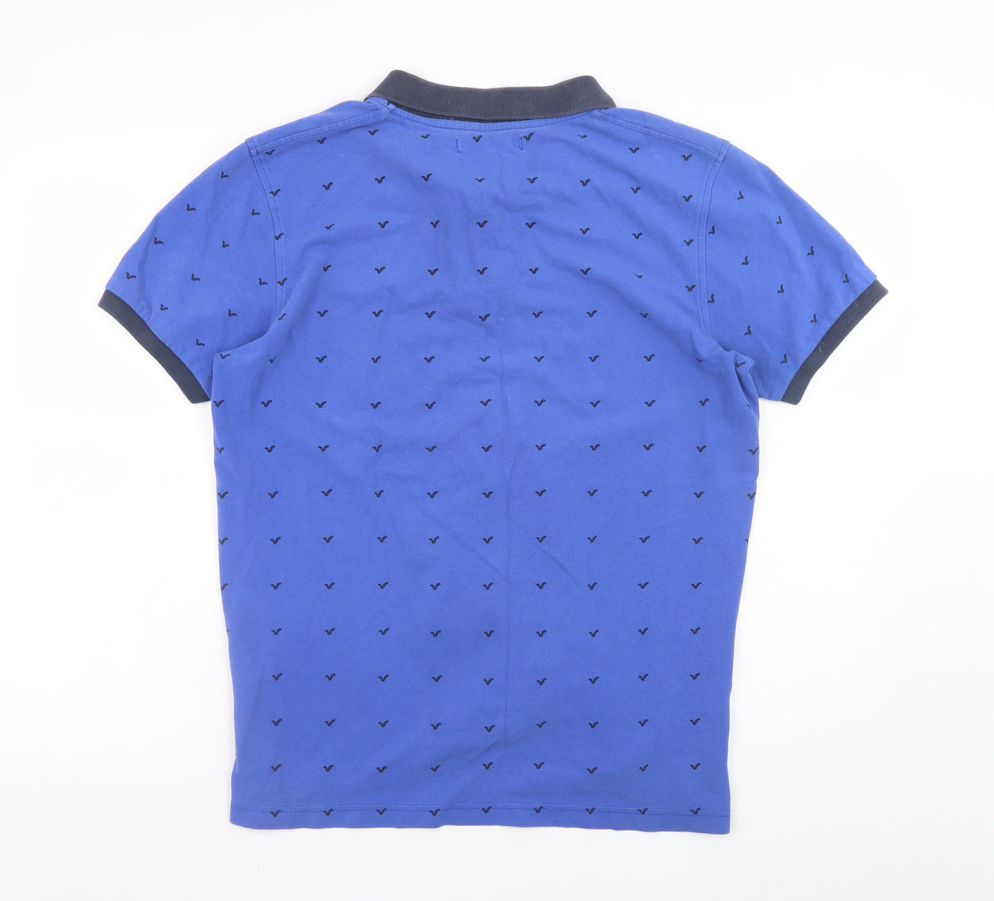 VOI Jeans Co. Men's Blue Short Sleeve Cotton Polo Shirt Size L