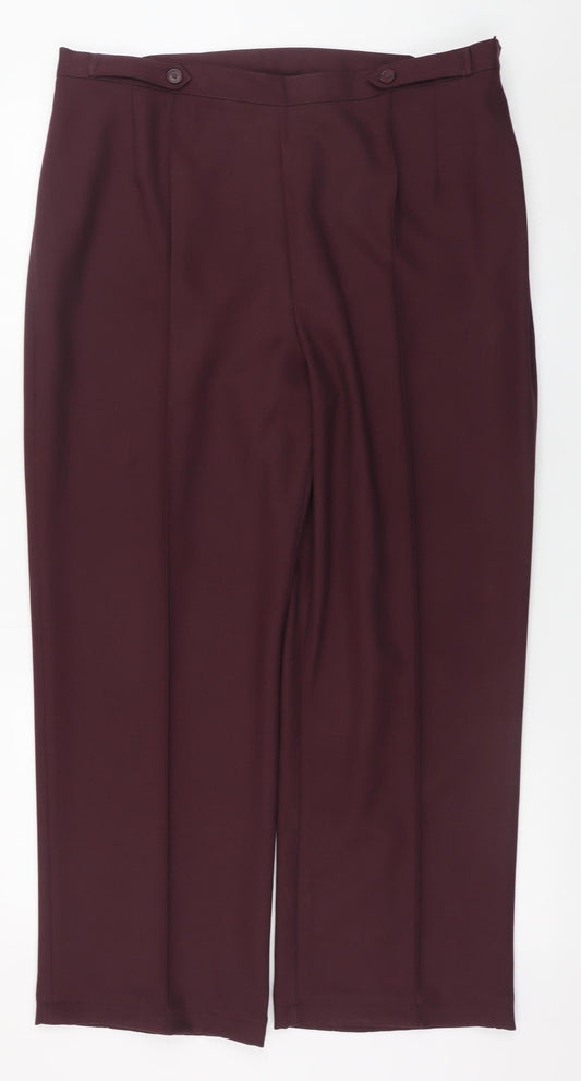 Separates Women Brown Size 18 Dress Pants Straight Leg Trousers