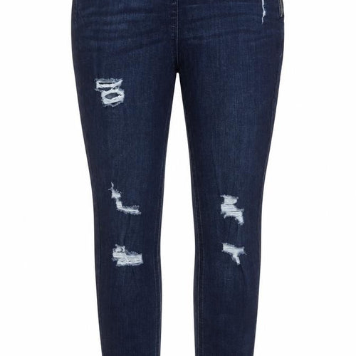 V by Very Women's Blue Tall Distressed Skinny Jeans Size 33