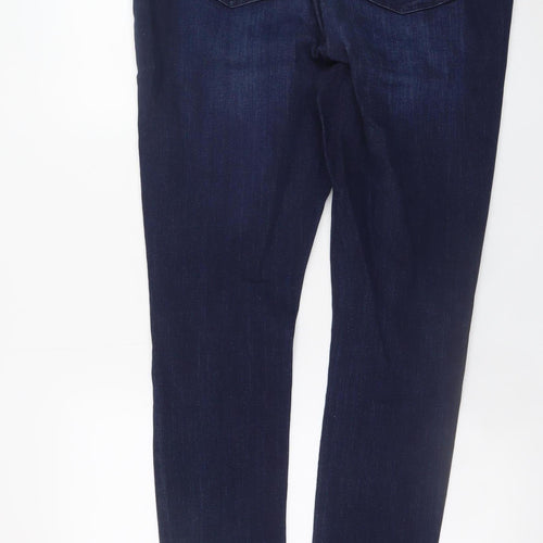 V by Very Women's Blue Tall Distressed Skinny Jeans Size 33