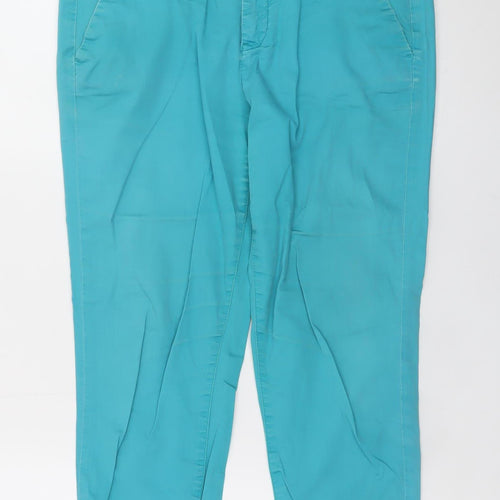 Mexx Women’s Blue Chino Trousers Size 10 Cotton Blend Stretch