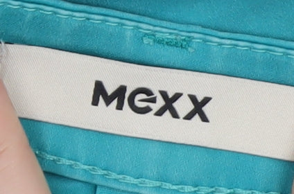 Mexx Women’s Blue Chino Trousers Size 10 Cotton Blend Stretch