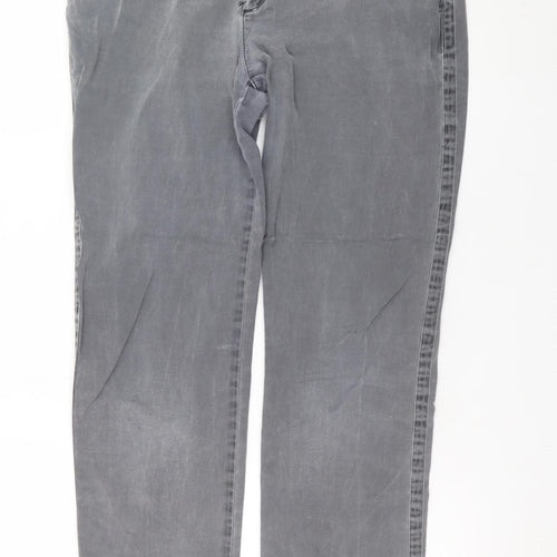 GAP Men's Grey Chino Trousers L Regular Fit Cotton Stretch