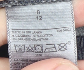 GAP Men's Grey Chino Trousers L Regular Fit Cotton Stretch