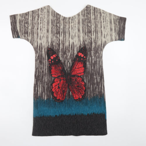Jasmine London Women’s Multicoloured Butterfly T-Shirt Dress S
