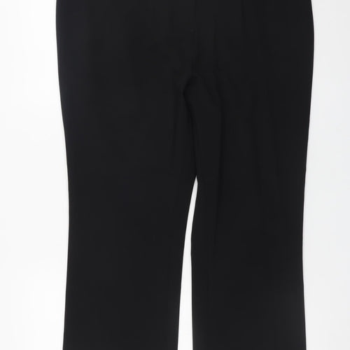 Papaya Collection Women Black Size 16 Straight Leg Work Trousers