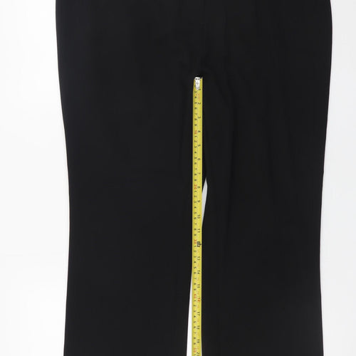 Papaya Collection Women Black Size 16 Straight Leg Work Trousers