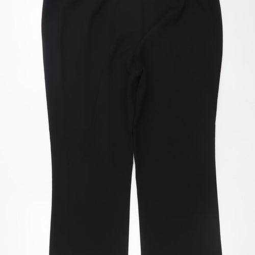 Papaya Collection Women Black Size 16 Straight Leg Work Trousers