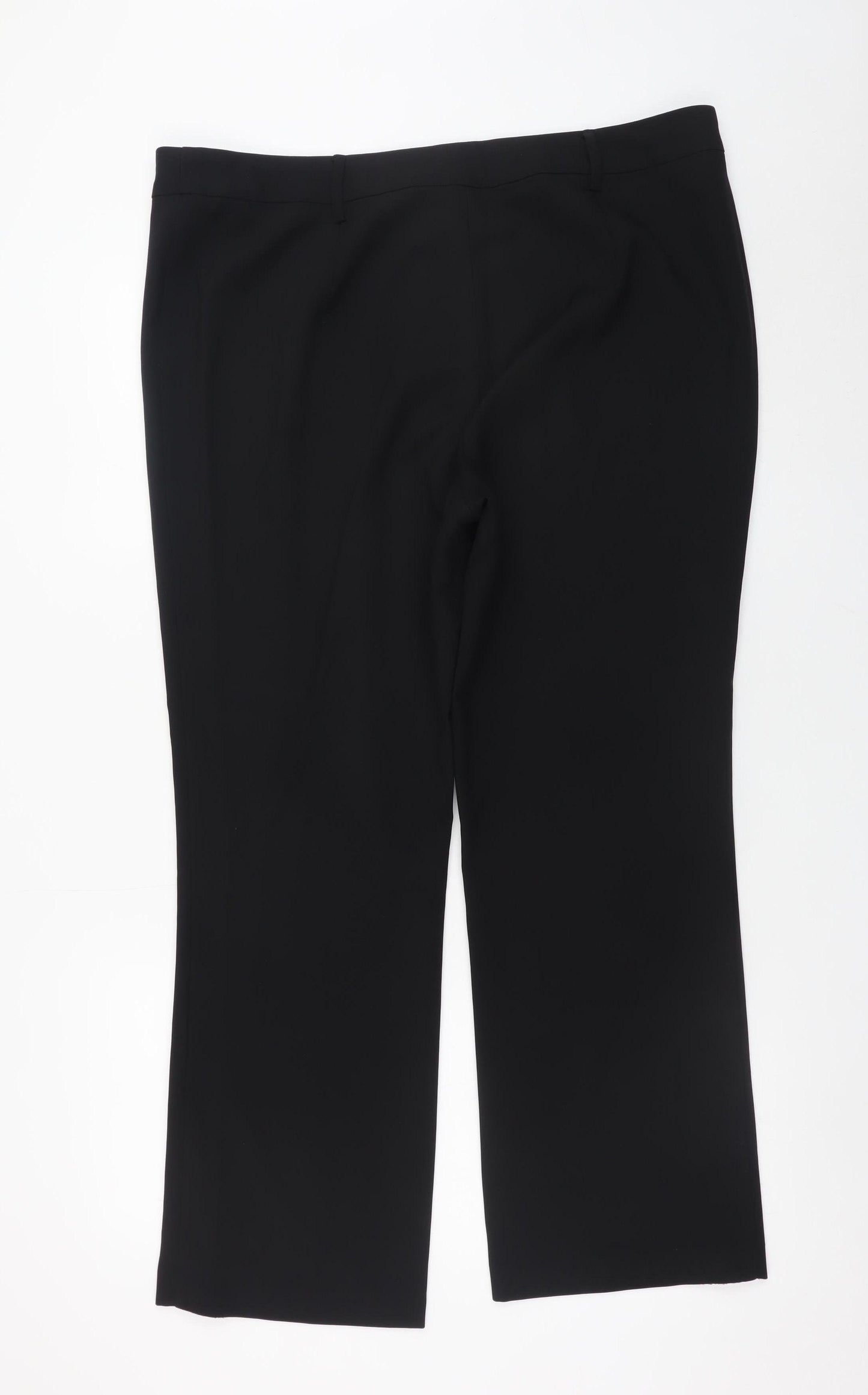 Papaya Collection Women Black Size 16 Straight Leg Work Trousers