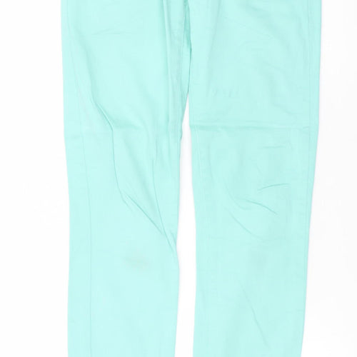 G. Cause Women’s Green Skinny Jeans 28 Slim Fit Stretch Mid Rise