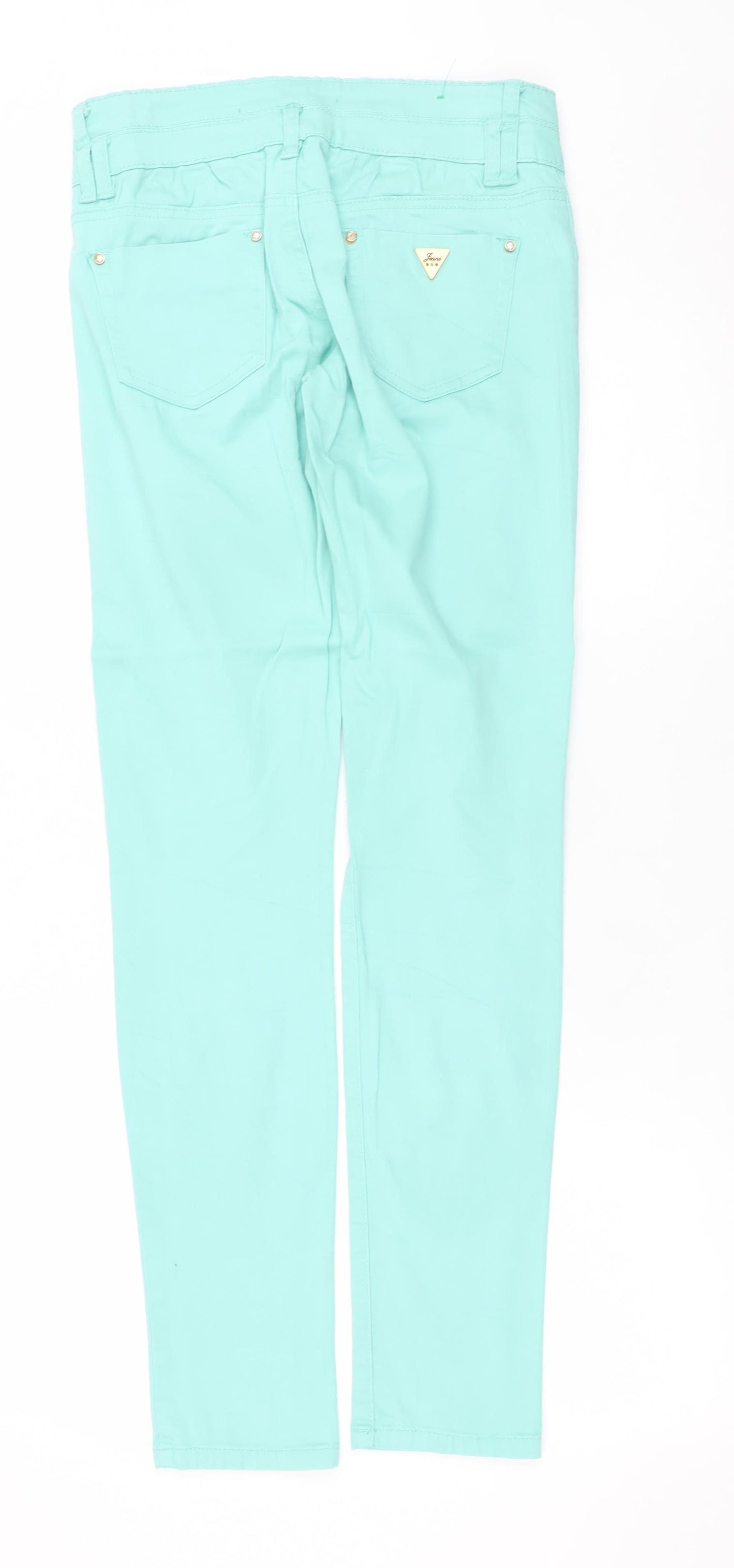 G. Cause Women’s Green Skinny Jeans 28 Slim Fit Stretch Mid Rise