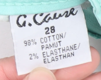 G. Cause Women’s Green Skinny Jeans 28 Slim Fit Stretch Mid Rise
