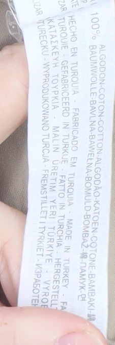 Zara Basic Men's Beige XS Slim Fit Chino Trousers