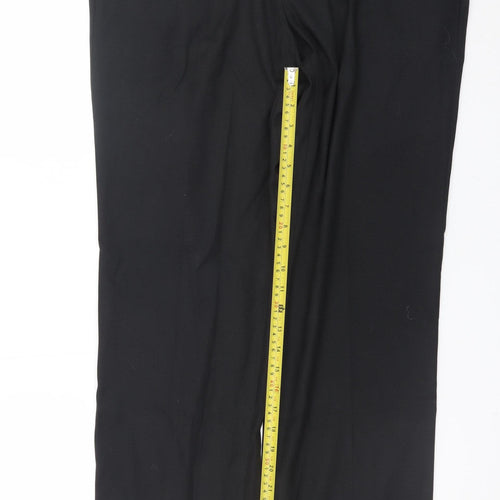 George Men's Black Regular Fit Dress Pants 33W 33L Formal Trousers