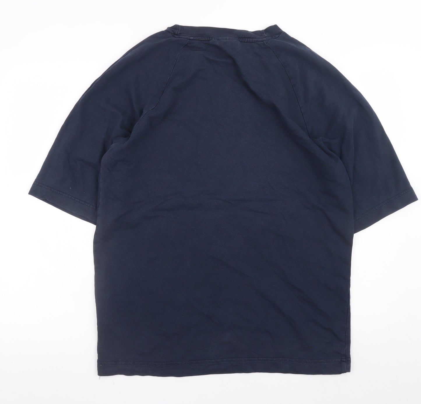 Dr Denim Mens Navy Crew Neck Short Sleeve Supima Cotton T-Shirt Small