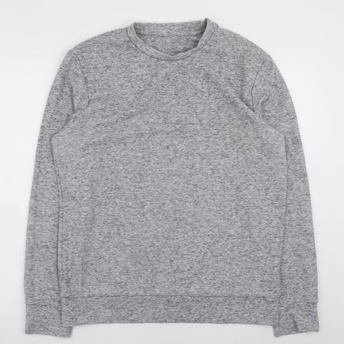 Jack & Jones Men’s Grey L Pullover Sweatshirt Crew Neck
